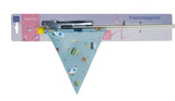 Security flag Pexkids Rocket Blue with rocket print