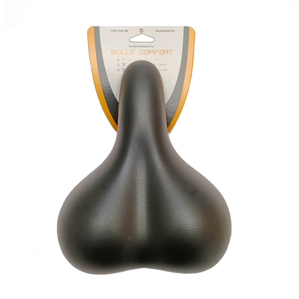 Selle Comfort Comfort Saddle City Black, utan en slingan.