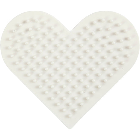 Creativ company nabbi biobeads base plate, small heart, size 7x8.5 cm, medium, 1 piece