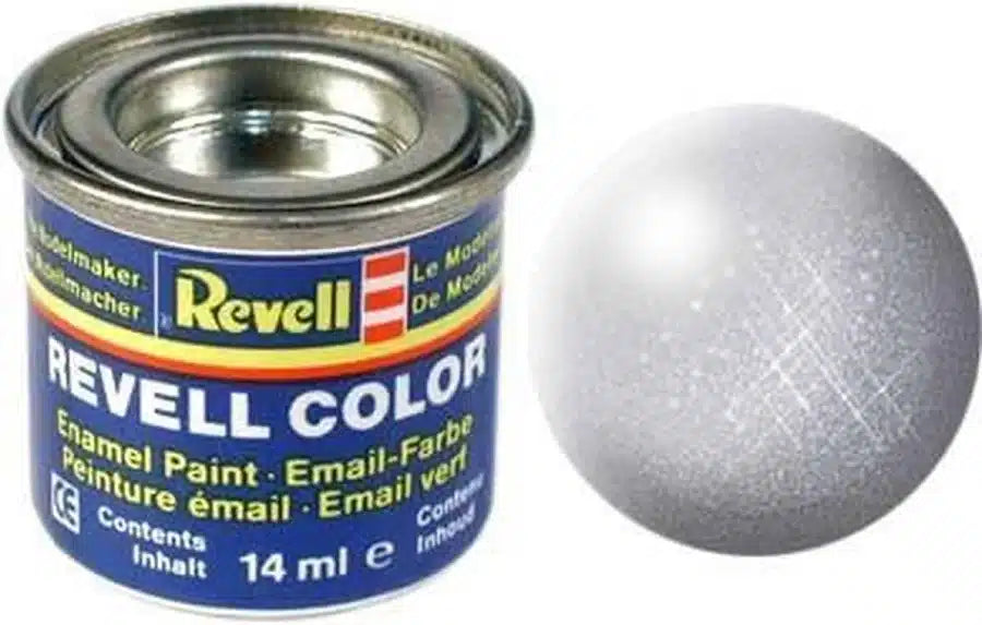 Revell - model building paint no. 90 silver metallic