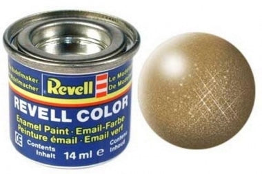 Revell paint for model building number 92 metallic brass