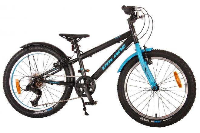 De Volore Rocky Kanner Velo - 20 Zoll - blo schwaarz - 85% versammelt - 6 Geschwindegkeet