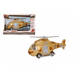 Helicopter friction with light and sound