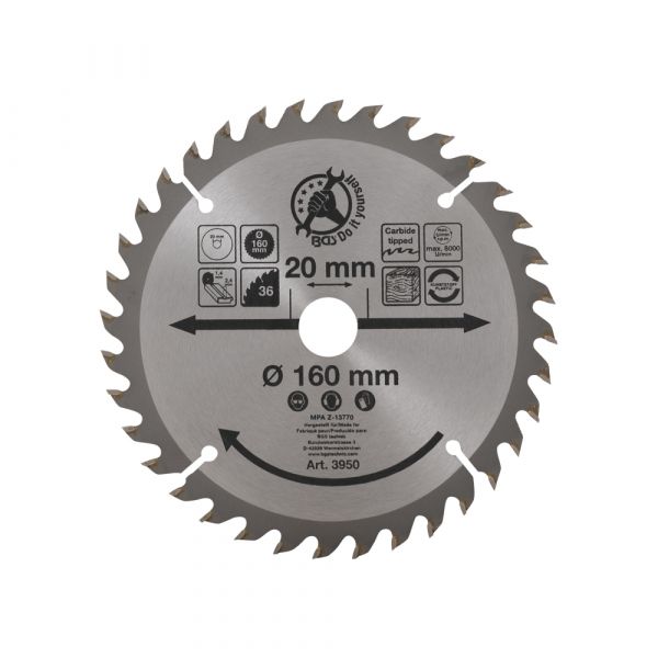 Saw blade 160 mm., 36 teeth