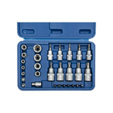 Torx dop en bitsset 1 4 +3 8