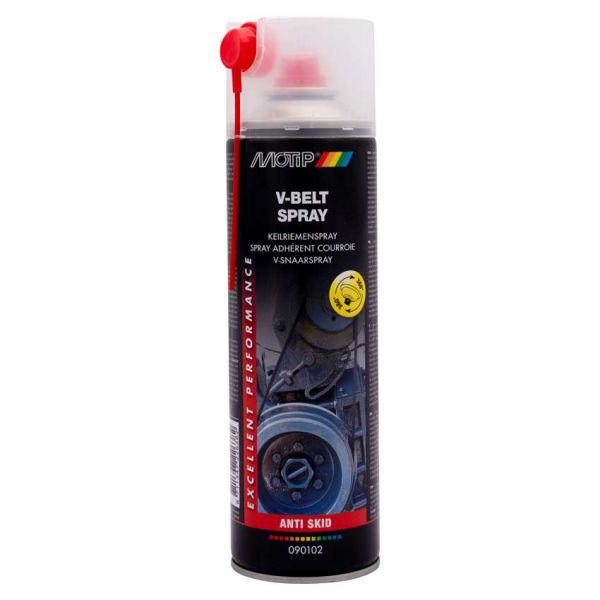 V-belt spray