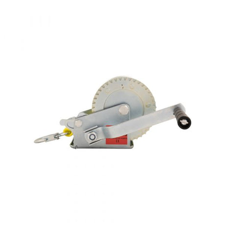 Trailergear hand winch with strap + hook 540 kg.