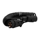 Cable espiral 7 p. + 12V enchufes