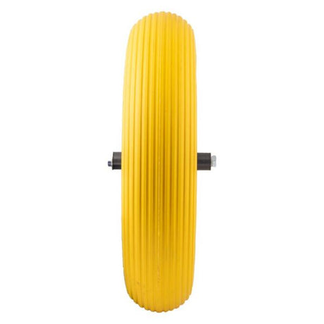 Wheelbarrow wheel 4.00-8 PU plastic yellow