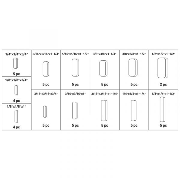 Topgear Key Assortment 60 Piece