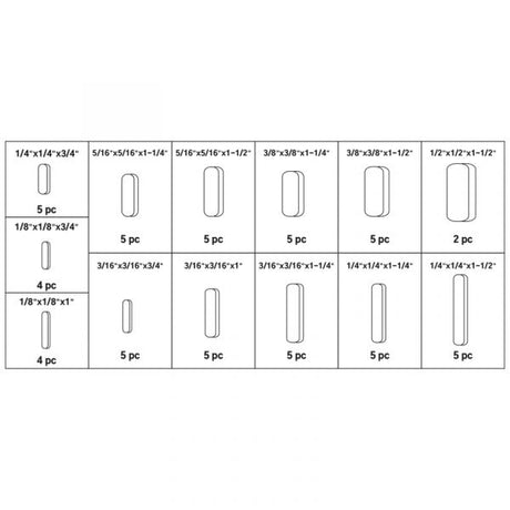 Topgear Key Assortment 60 Piece