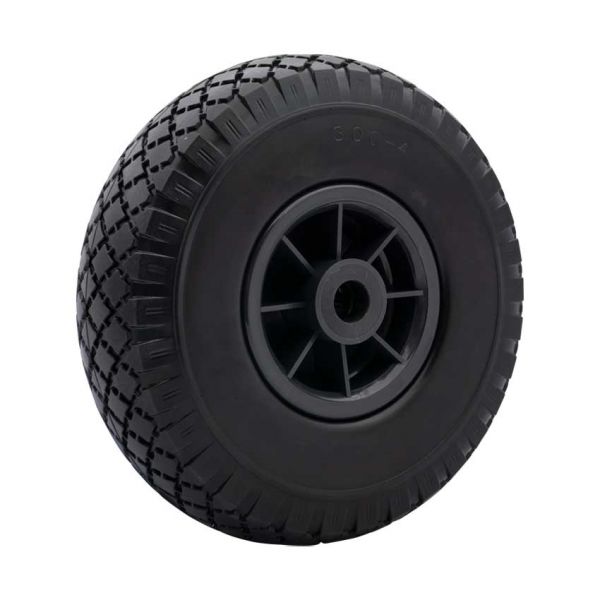 Wheel 300x4, anti-leak plastic gray rim