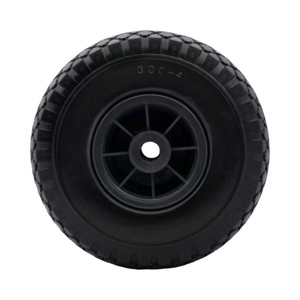 Wheel 300x4, anti-leak plastic gray rim