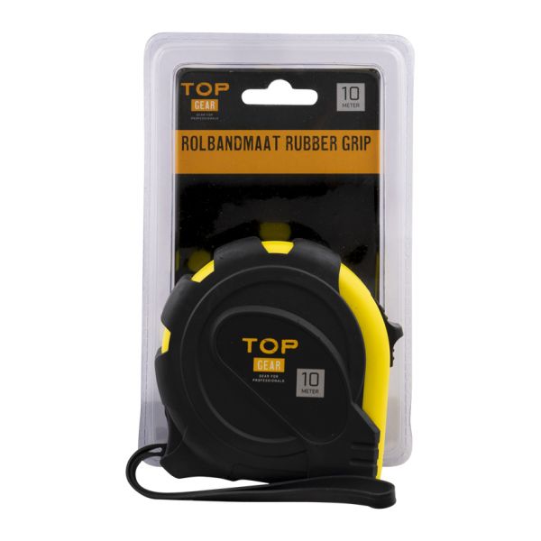 Topgear TOPGEAR Rolbandmaat 10 mtr, rubber grip blister