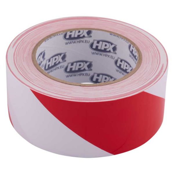 Hpx products self-adhesive barrier tape red white 50mm x 33m