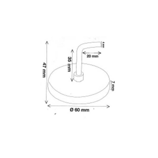 Magnet Hook 60 mm