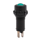 Green LED indicator light.