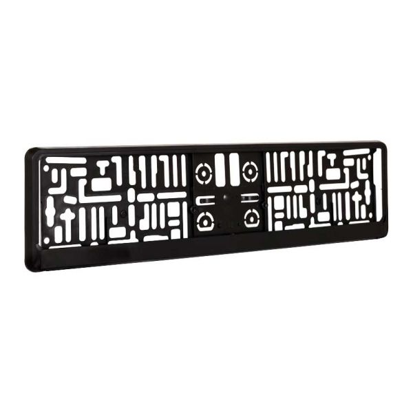 License plate holder Black EU