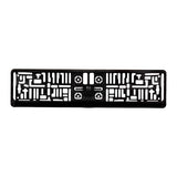 License plate holder Black EU