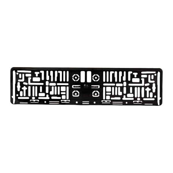 License plate holder Black EU