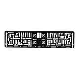 License plate holder Black EU