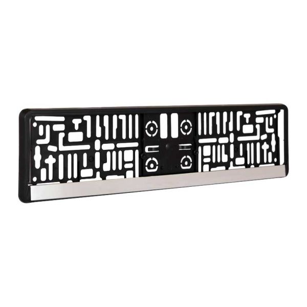 Porte-plaque d'immatriculation Chrome