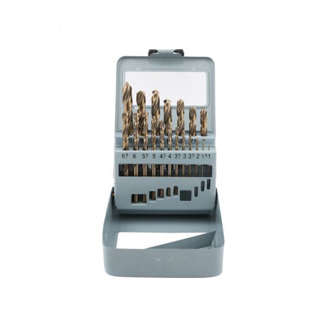Cobalt drill bit set, 19-pc.