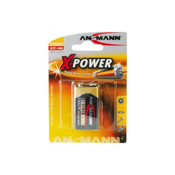 X-power alkáli elem 9 volt.
