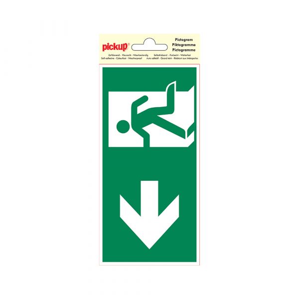 Emergency exit sticker left - 100x200 mm.