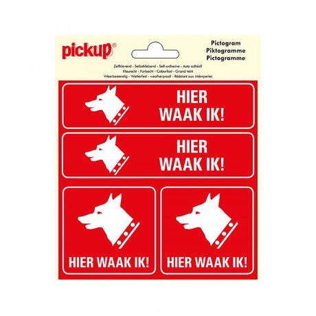 Aufkleber hier schaue ich! - 150x150 mm 4 Stück.