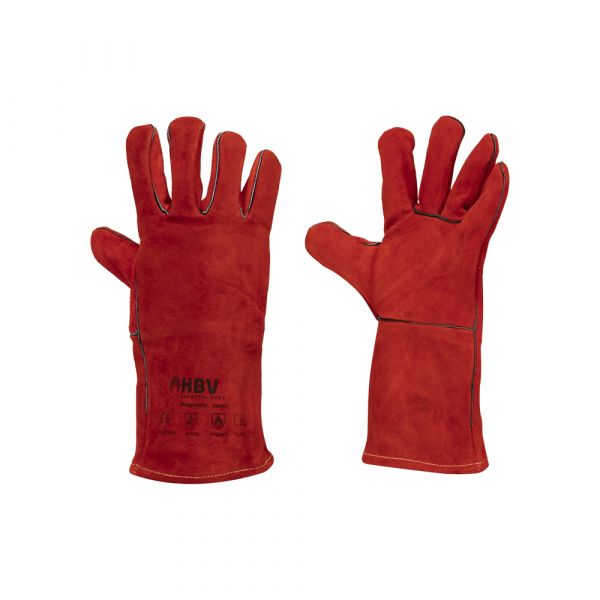 Welding gloves red pro 36 cm