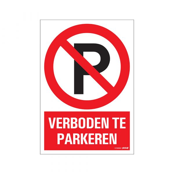 No parking sign - 230x330 mm.