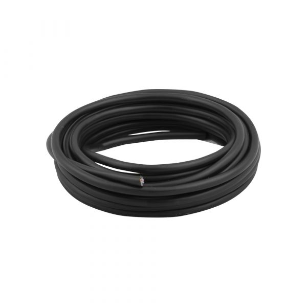 Household cord 2x0.75 black 5 meters.
