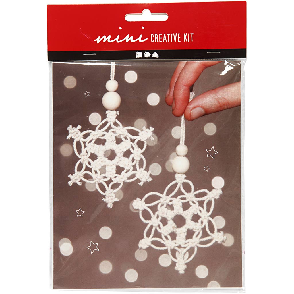 Creativ company mini kit creativo macramé copo de nieve