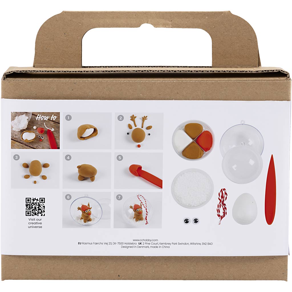 Creativ company mini hobbyset skulptering, renar, 1 box