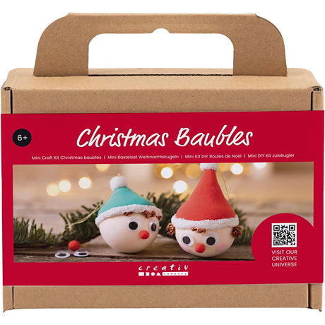 Creativ Firma Mini Hobby Set Chrëschtdag Bäll, rout a gréng Gnomen, 1 Këscht