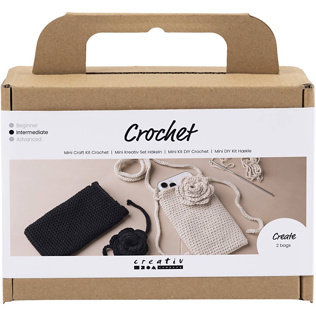 Creativ company https: www.cchobby.nl mini-hobbyset-crochet-bag-with-rose-1-box