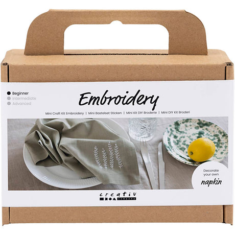 Creativ Company Mini Hobbyset Hafter Servet Dusty Green