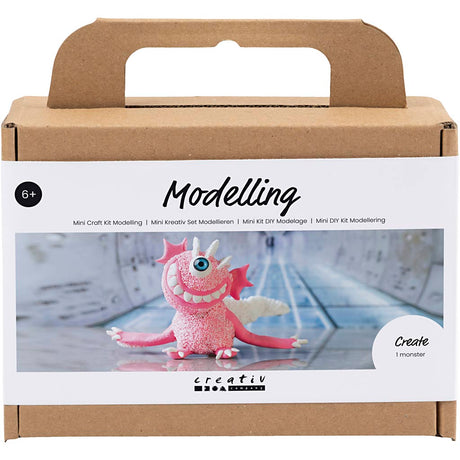 Creativ Firma Mini Hobby Set Sculpting, Monster Sally, hellrosa, 1 Këscht