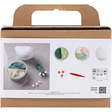 Creativ Firma Mini Hobby Set Sculpting, Monster Lulu, Liicht gréng, donkel gréng, 1 Këscht