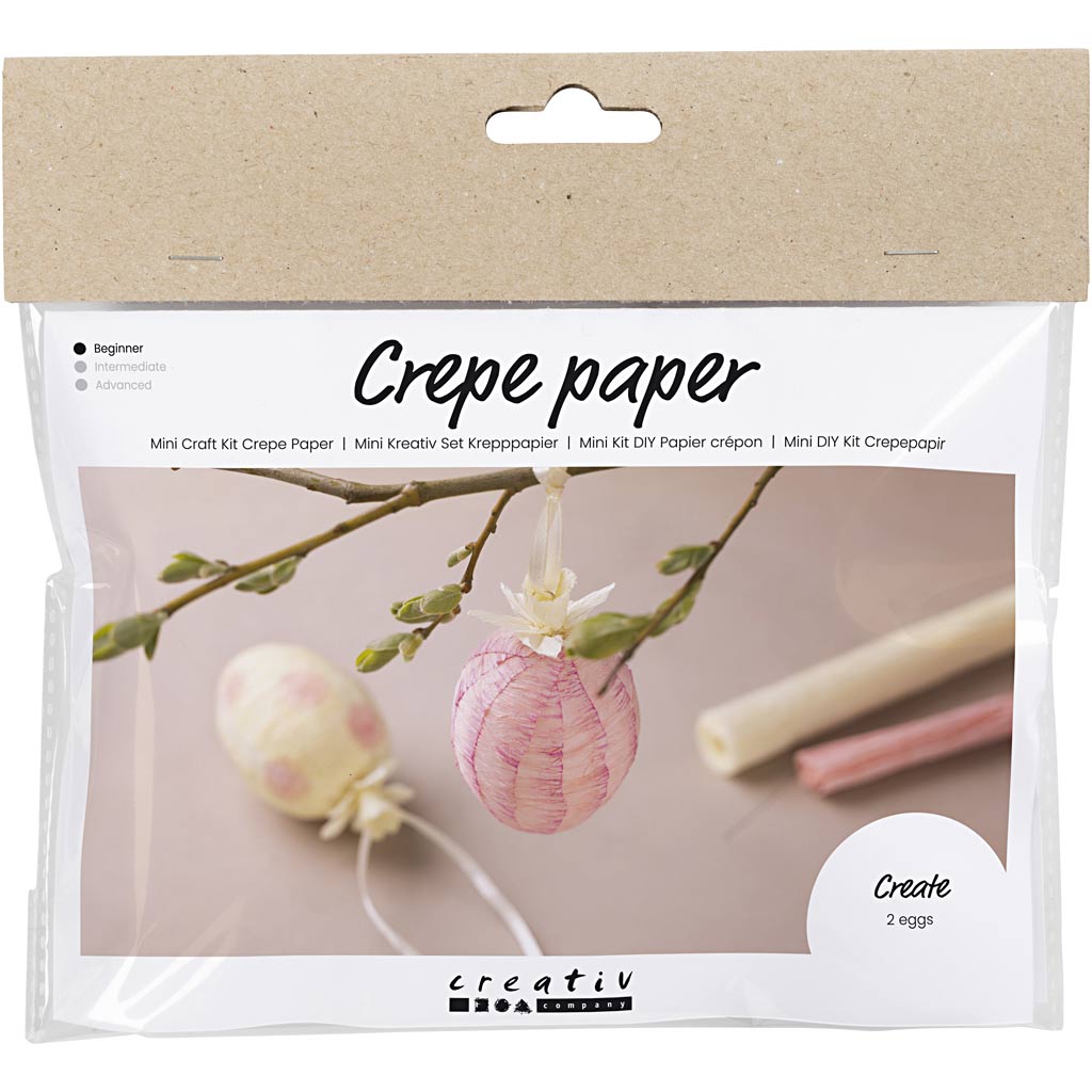 Creative company https: www.cchobby.nl mini-hobby-set-crepe-paper-eggs-light-pink-light-yellow-1-box