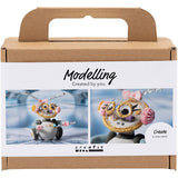 Creativ company mini hobby set robot modeling gray and pink