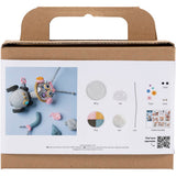 Creativ company mini hobby set robot modeling gray and pink