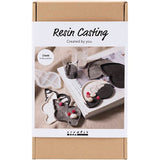 Creativ company resin casting hobby set, conch shell, black, white, 1 box