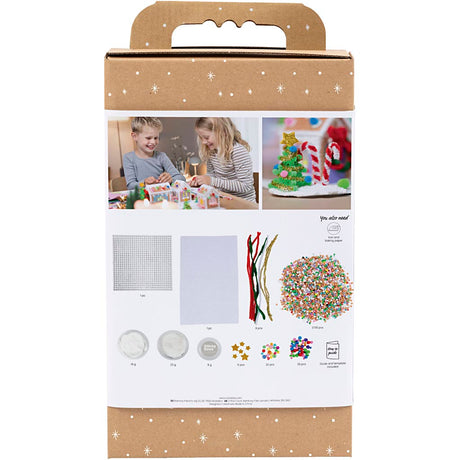 Creativ Firma Hobby Set Bügelpärelen, Chrëschthaus, verschidde Faarwen, 1 Këscht