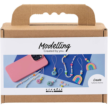 Mini zestaw hobbystyczny firmy Creativ do rzeźbienia, mobilna zawieszka, różne kolory, 1 pudełko