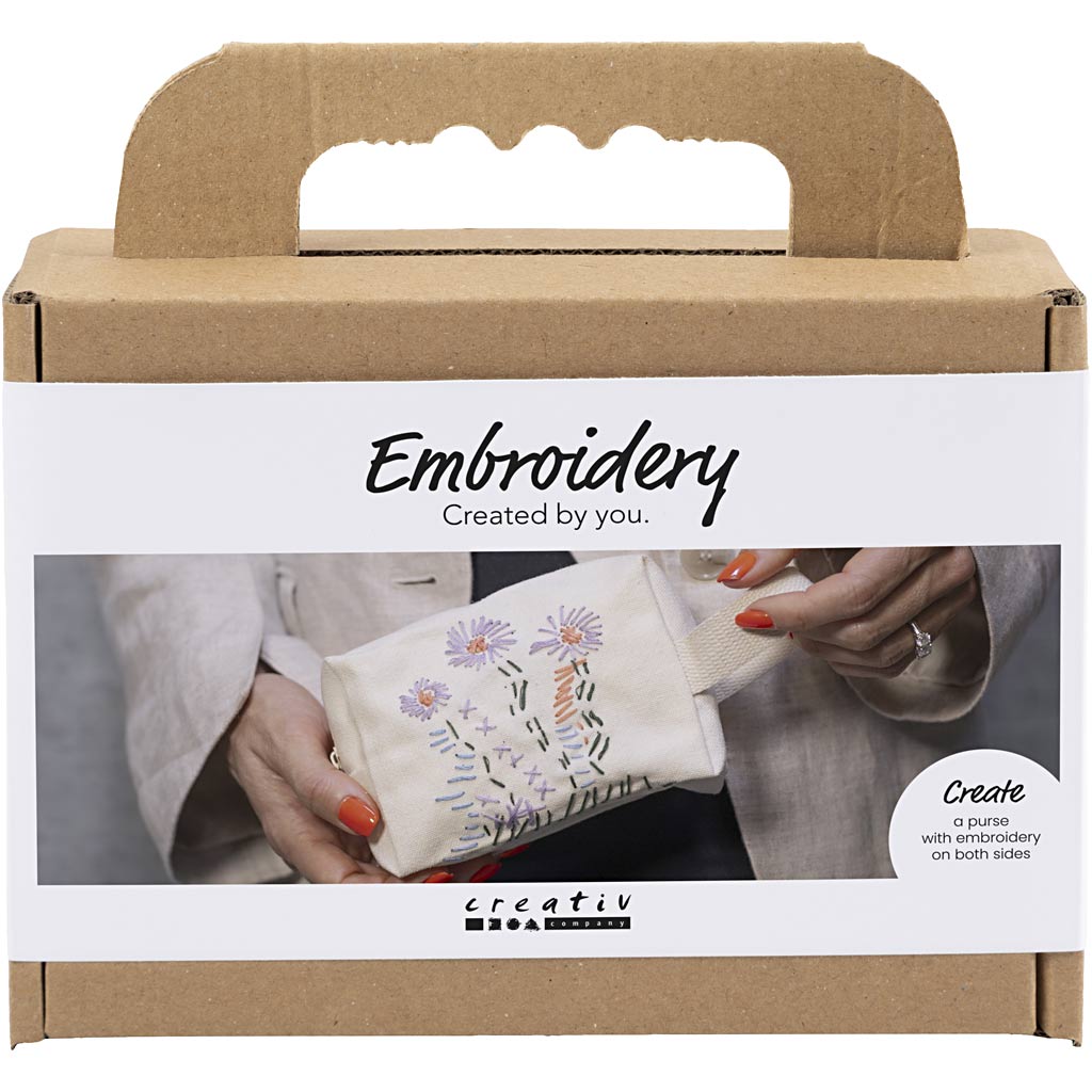 Creativ cég https: www.cchobby.nl mini-hobbyset-embroidery-make-up bag-cream-1-box