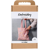 Creativ company embroidery hobby set, carrying bag, light pink, 1 box