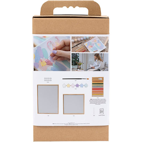 Creativ Firma Hobby Set Broderien, Biller, Pastellfarben, 1 Këscht