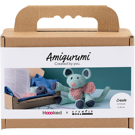 Creativ Firma Hobby Set amigurumi, Maus, Minze, 1 Këscht